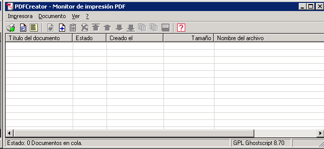 Monitor de impresion PDF